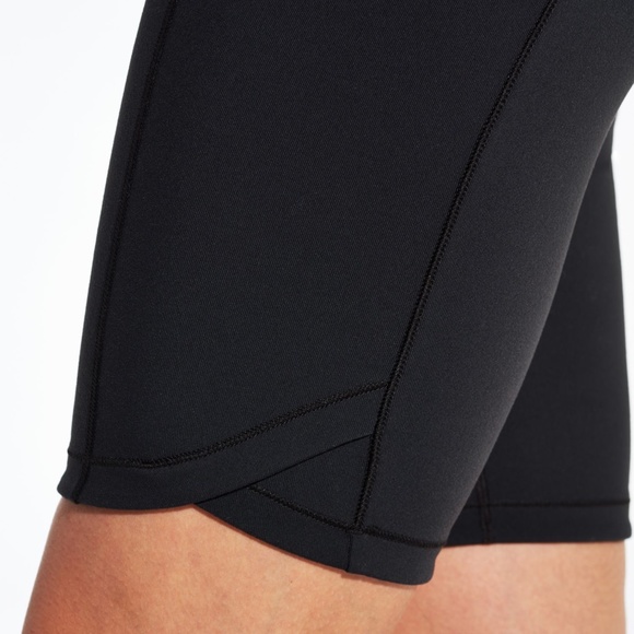 Calia Essential Bermuda Bike Shorts Stretchy Long Solid Black Comfy Work - Picture 7 of 8